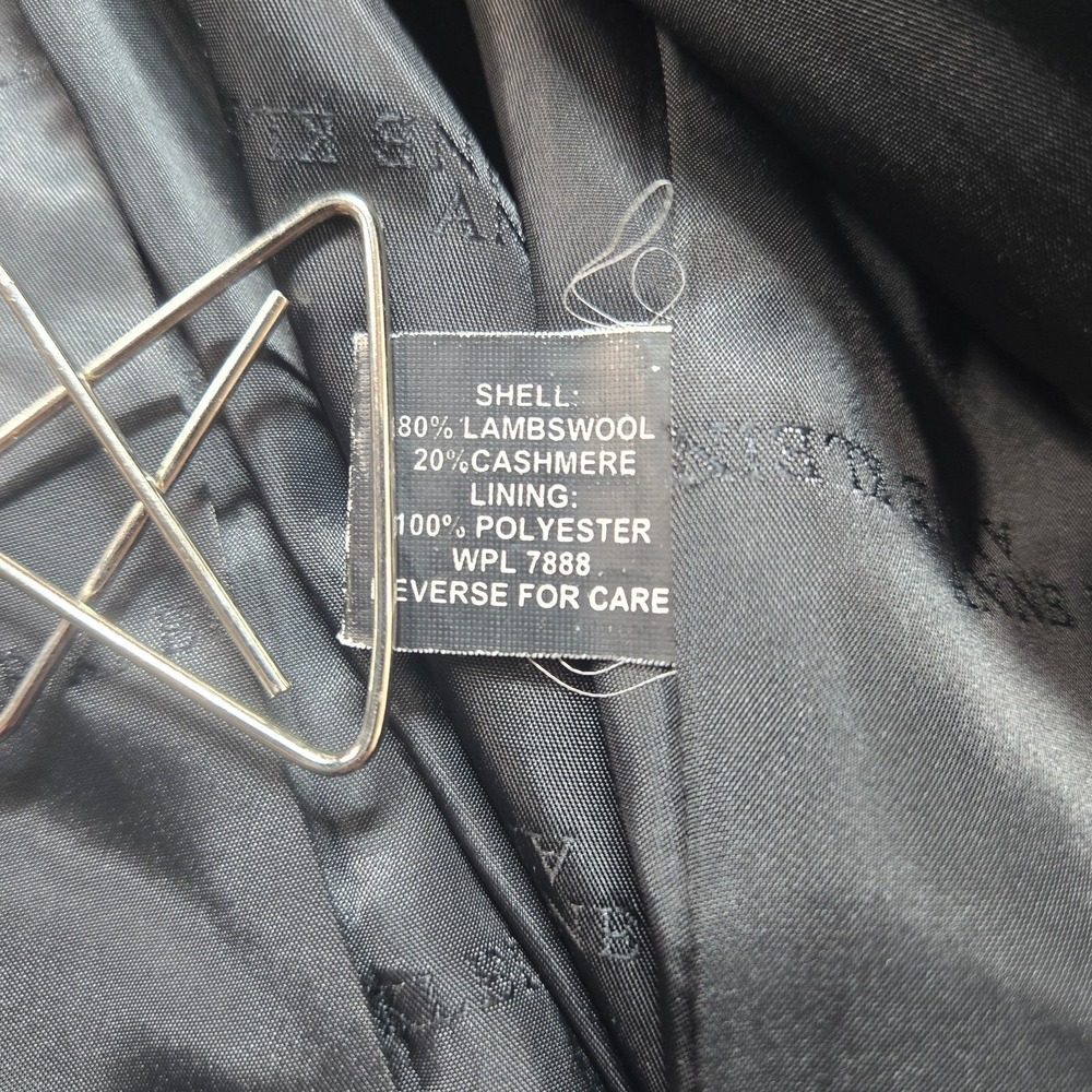 ANNE KLEIN LAMBSWOOL CASHMERE WOMANS LINED SIZE 10P COAT - Picture 6 of 10